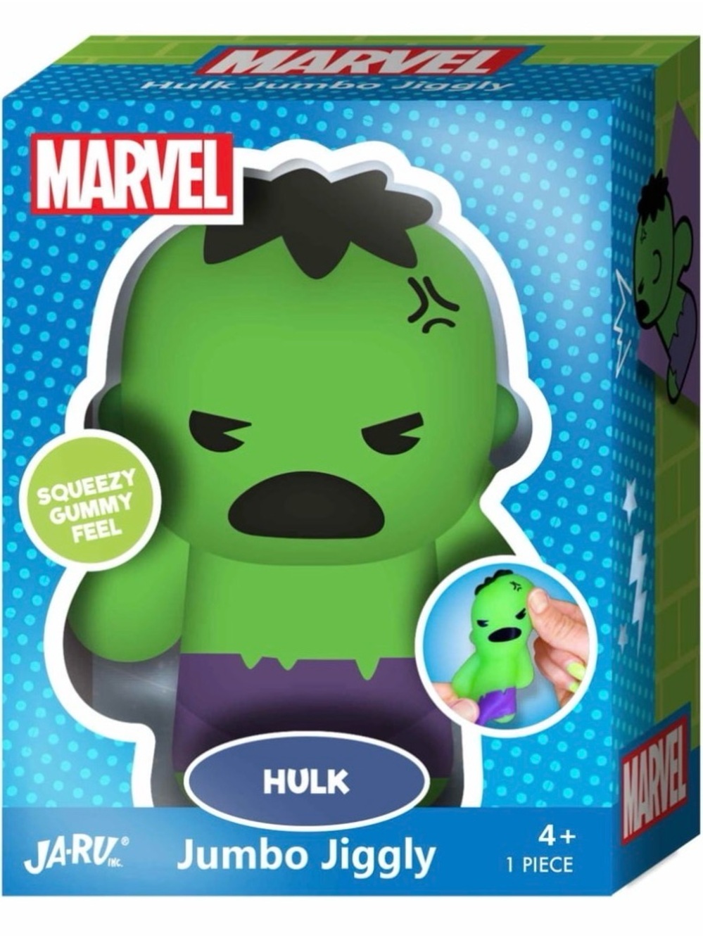 Marvel Green & Purple Hulk Jumbo Jiggly Squeezable Toy